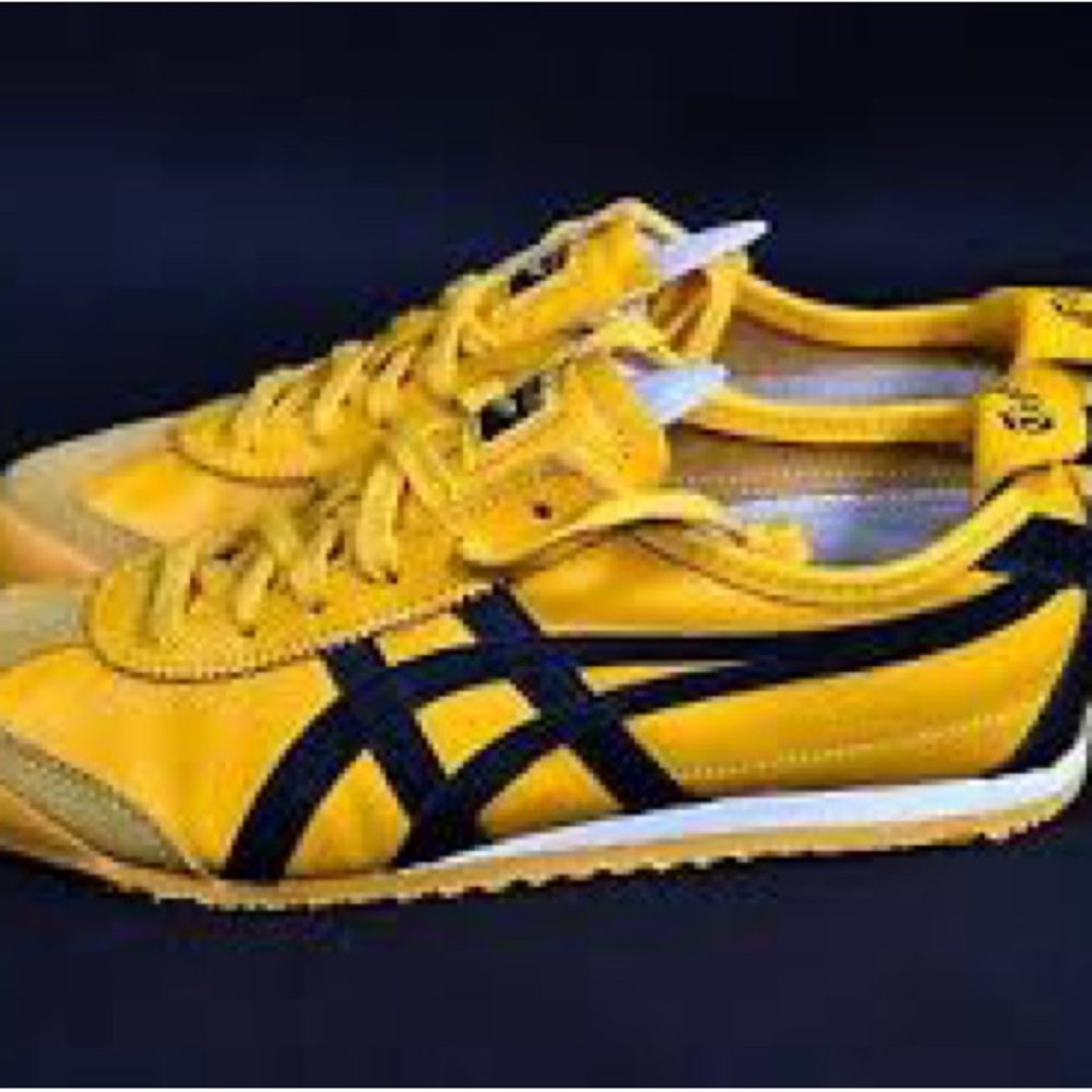 Onitsuka Tiger by Asics Gold and Black Sneakers